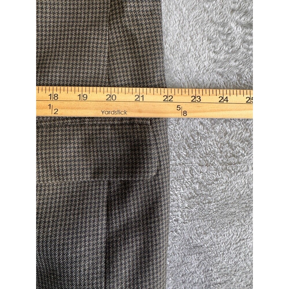 Brooks Brothers 346 Blazer Mens 44 Short Plaid Wool Sport Coat Classic Jacket - Picture 8 of 9